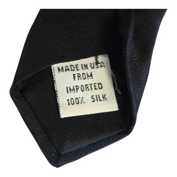 NEW w/ Tags! Vicky Davis "Brush Daily" 3D Dentist Silk Necktie Tie Black - Picture 4 of 6